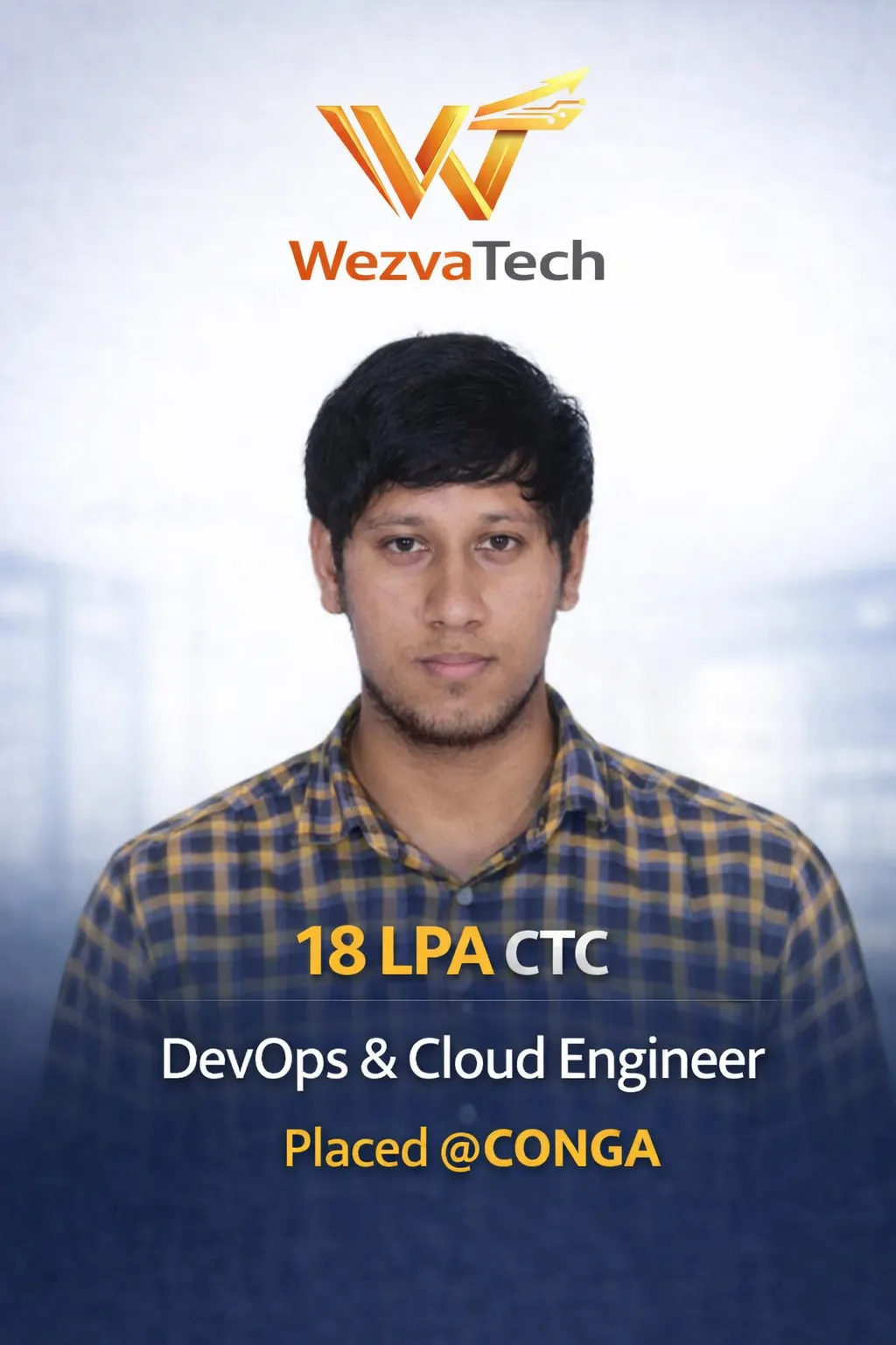 Placed learner 10 from WezvaTech placement outcomes