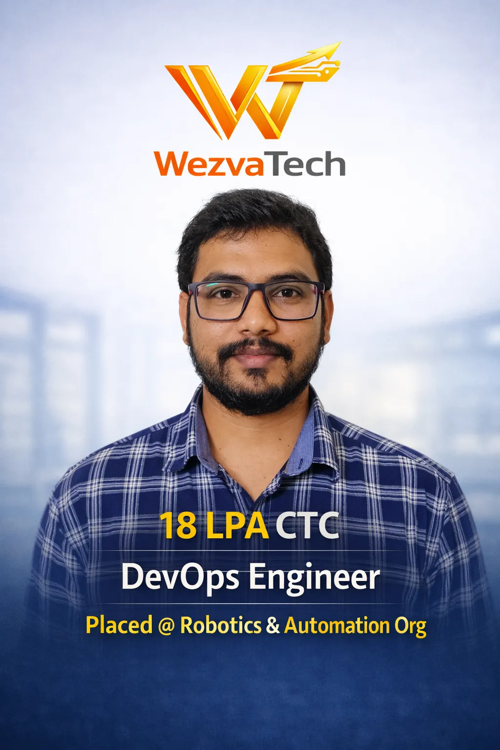 Placed learner 11 from WezvaTech placement outcomes