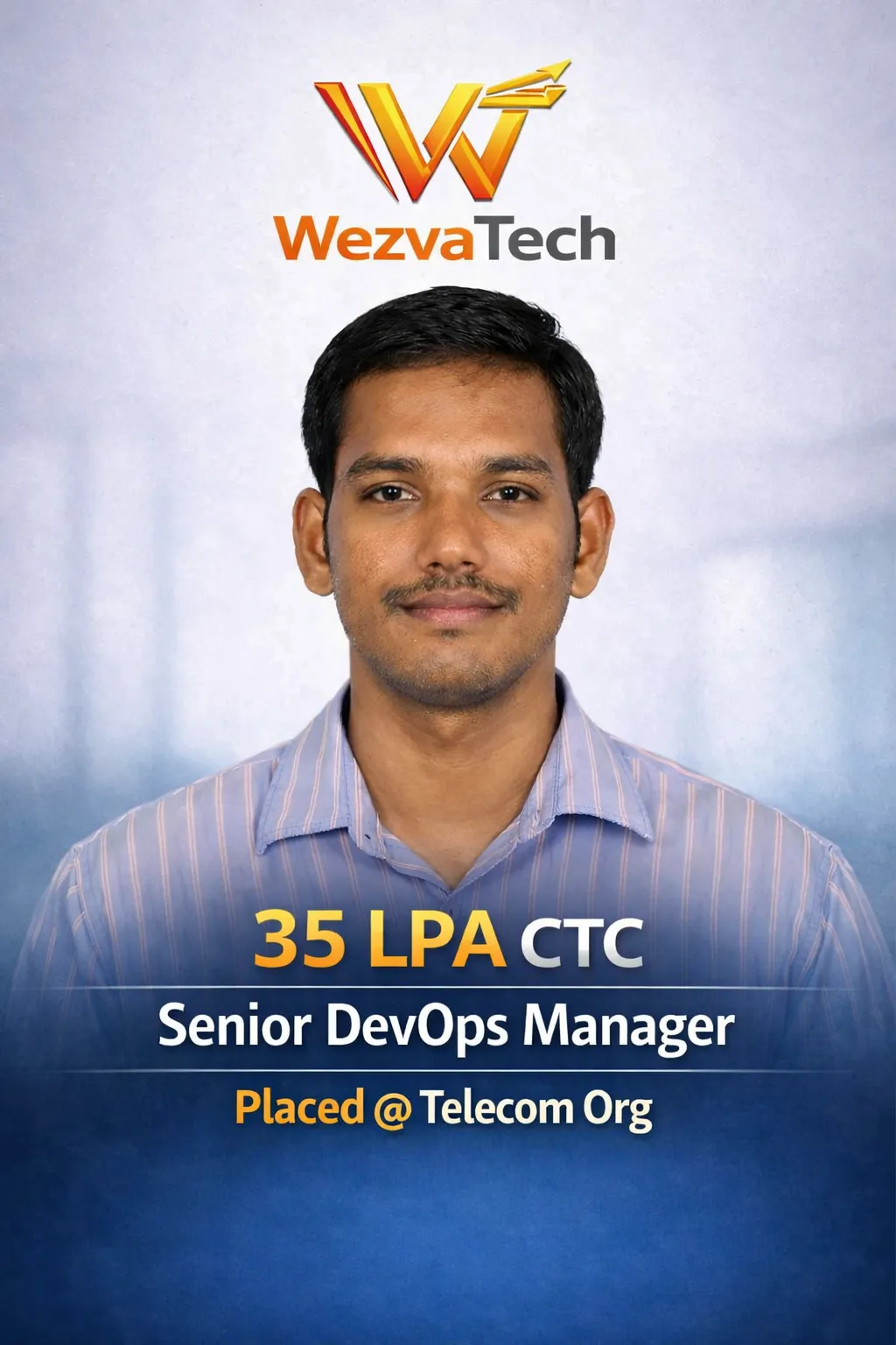 Placed learner 12 from WezvaTech placement outcomes