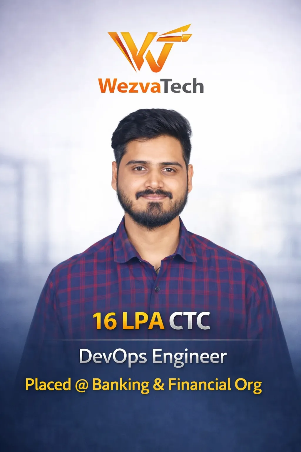 Placed learner 19 from WezvaTech placement outcomes
