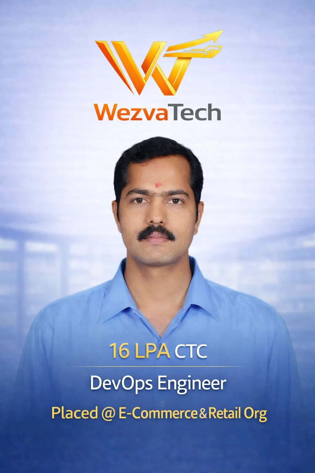 Placed learner 21 from WezvaTech placement outcomes