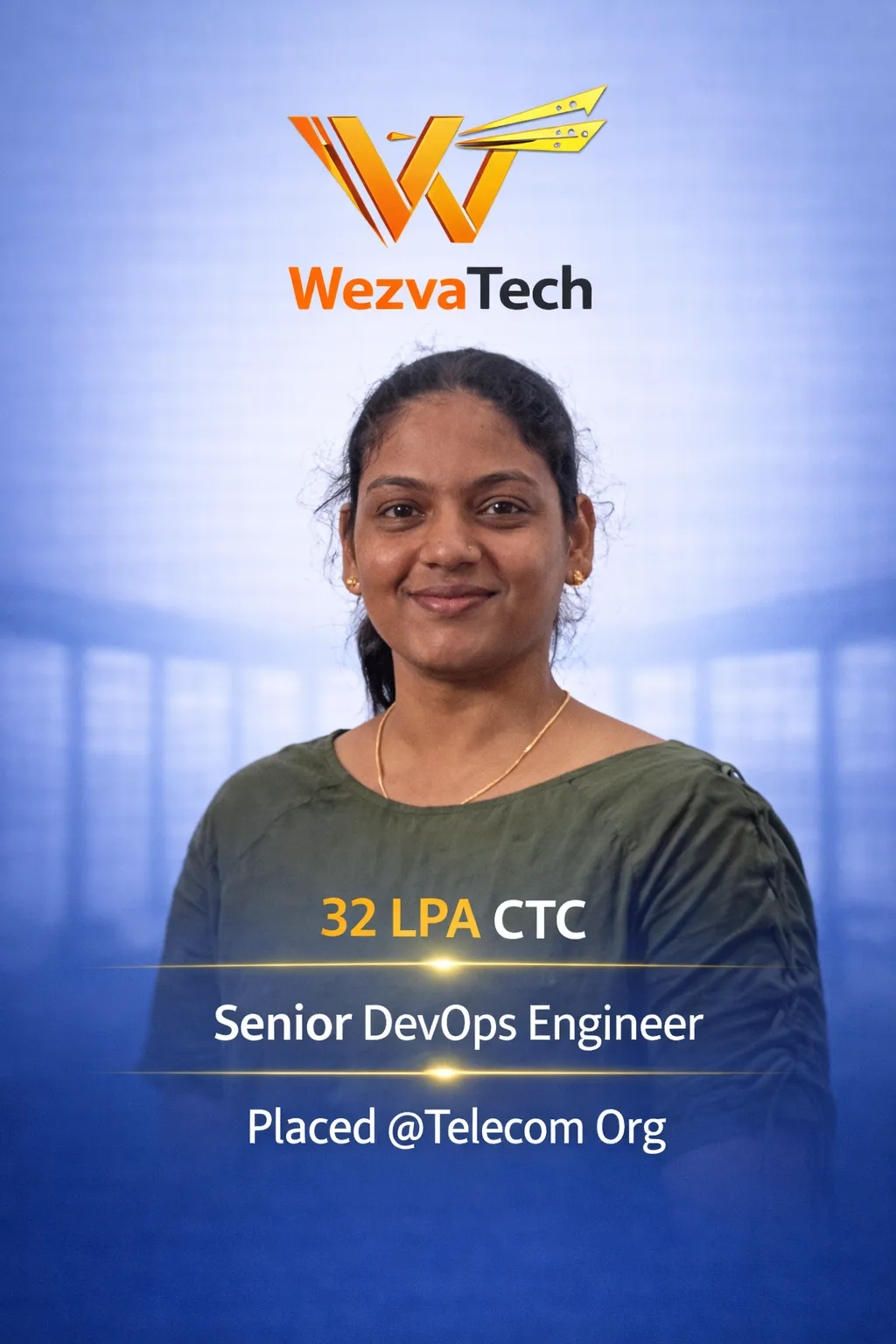 Placed learner 23 from WezvaTech placement outcomes