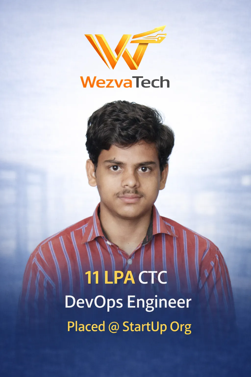 Placed learner 38 from WezvaTech placement outcomes