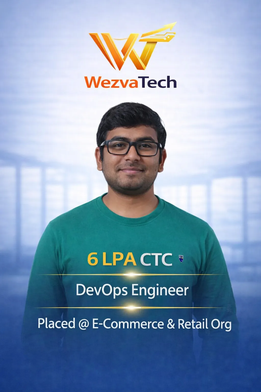 Placed learner 42 from WezvaTech placement outcomes