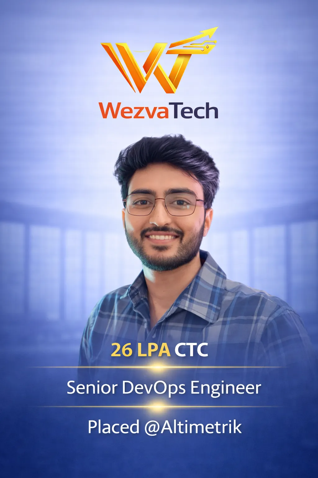 Placed learner 46 from WezvaTech placement outcomes