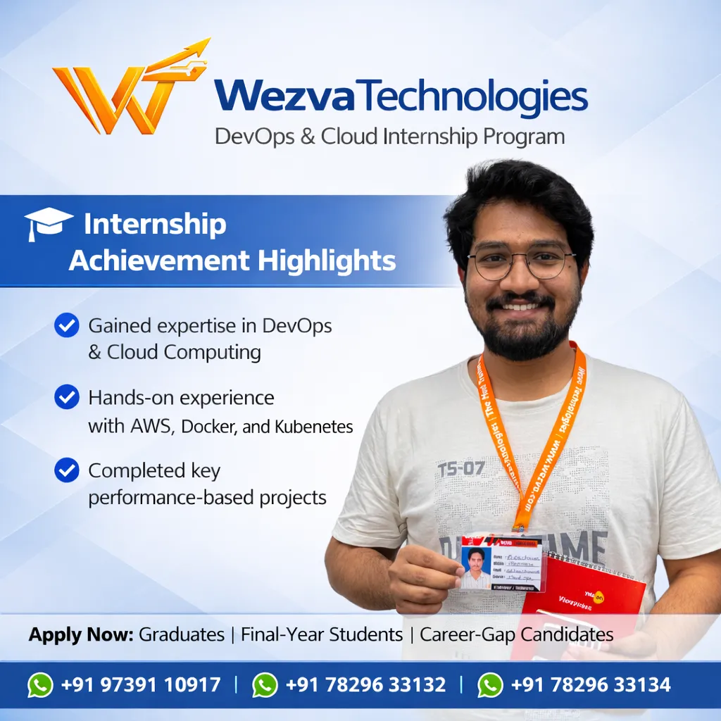 Internship project session 18 at WezvaTech internship program