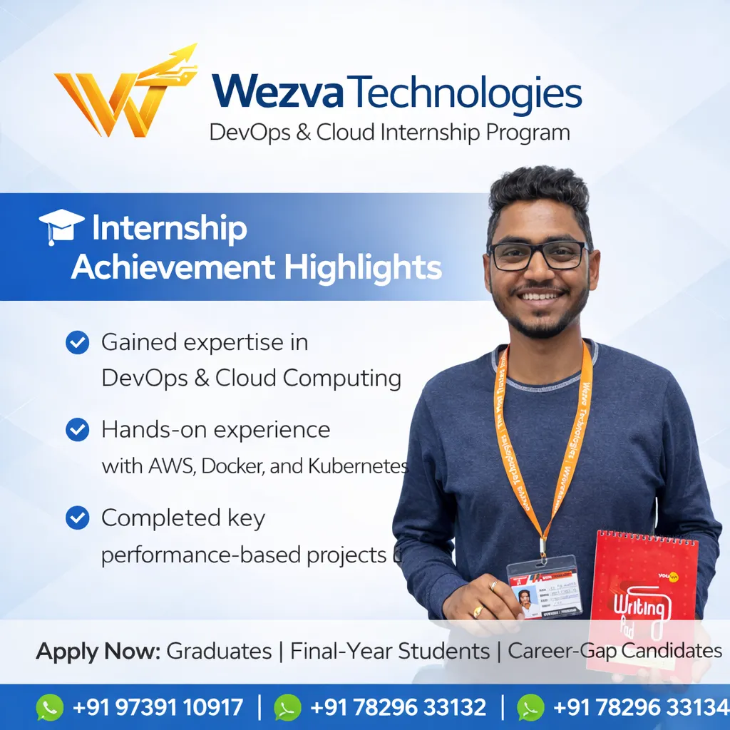 Internship project session 20 at WezvaTech internship program