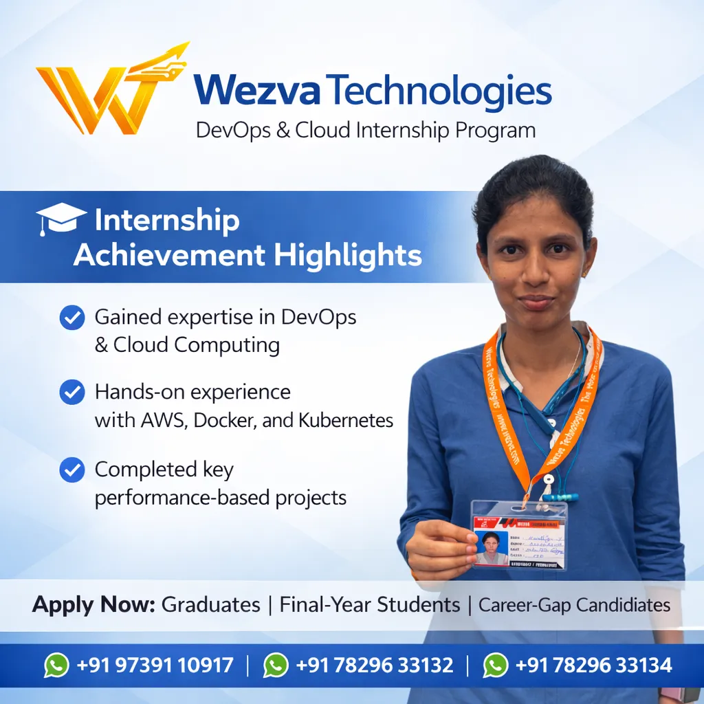 Internship project session 21 at WezvaTech internship program