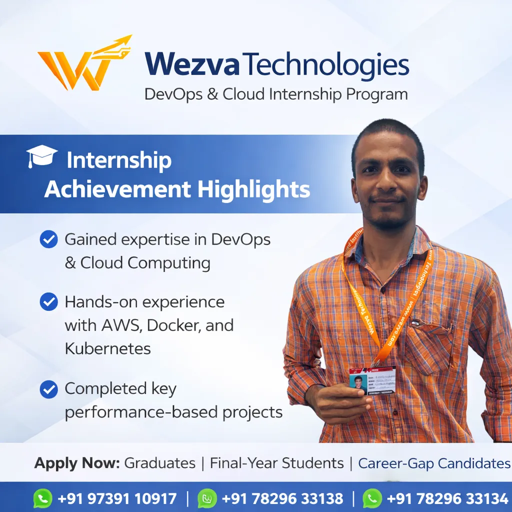 Internship project session 22 at WezvaTech internship program