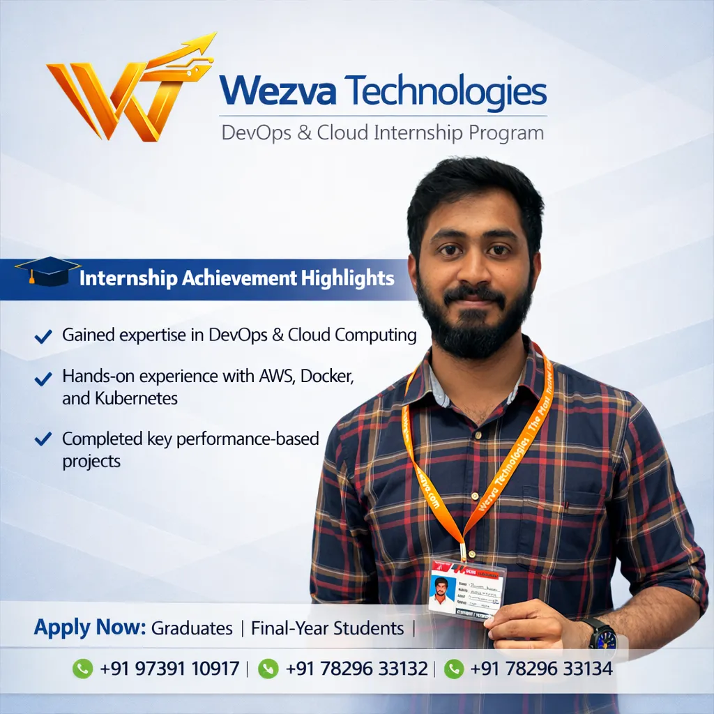 Internship project session 35 at WezvaTech internship program